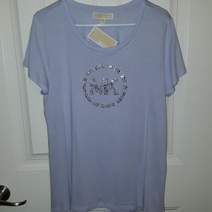 Authentic Michael Kors bling logo tee